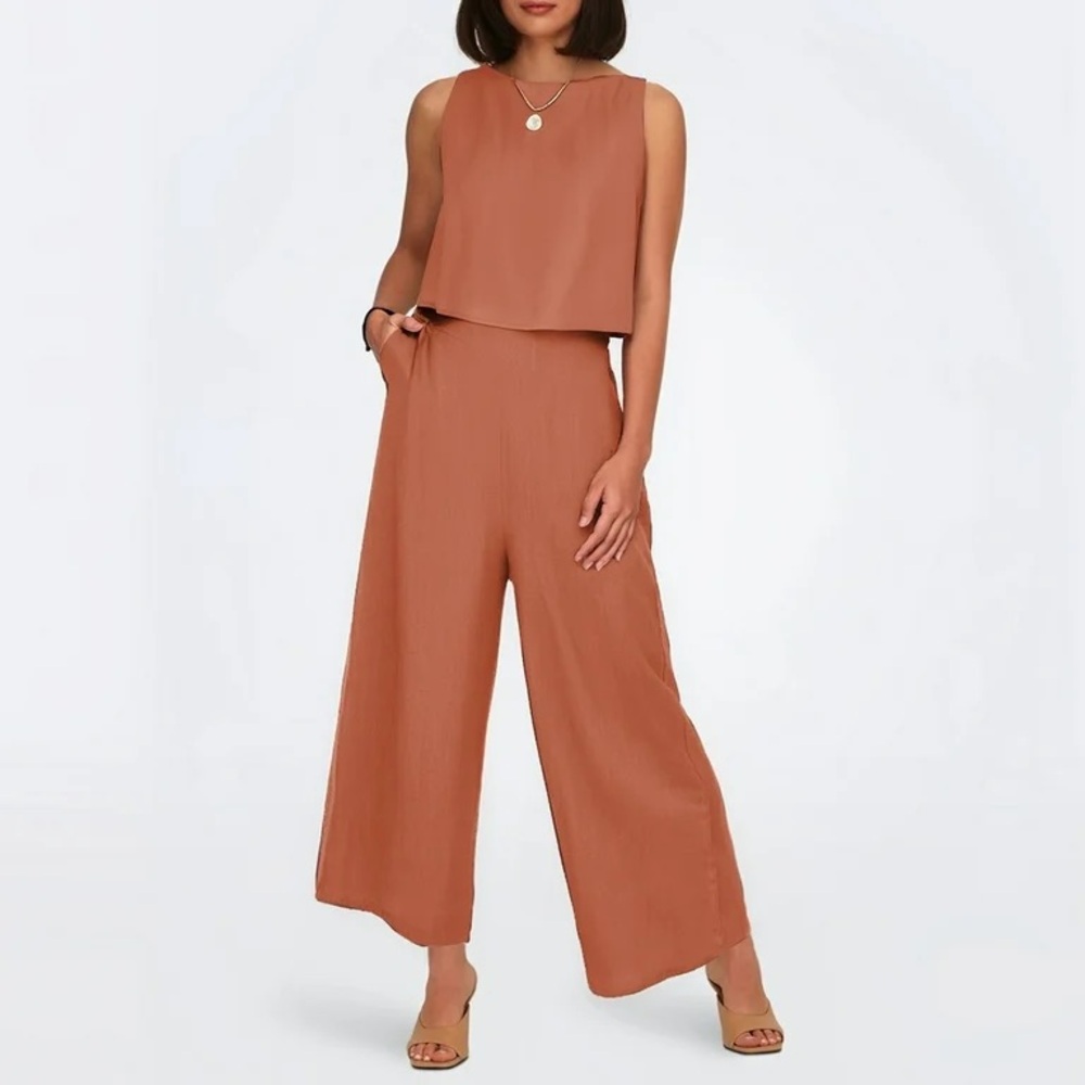 Women's Tan Jumpsuit